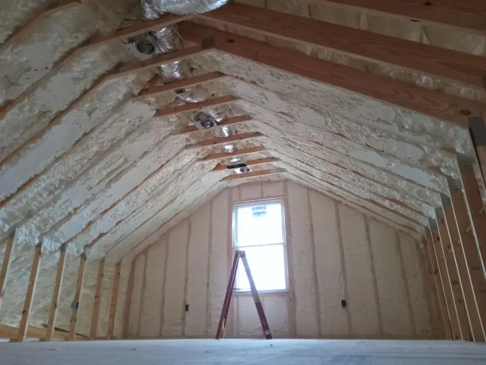 Spray foam roofing application for Crawl Space Insulation project in Cheney